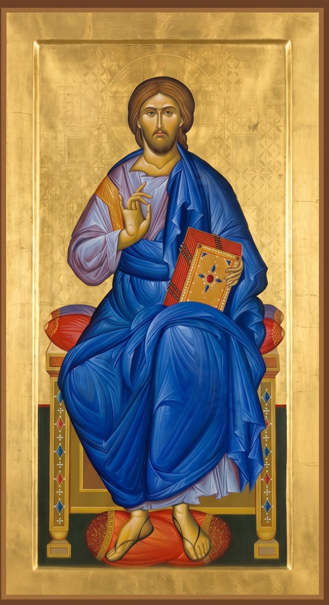 Icono de Jesucristo en el iconostasio