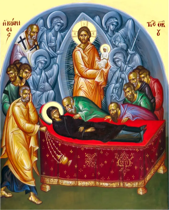 Icono de la Dormición de la Theotokos