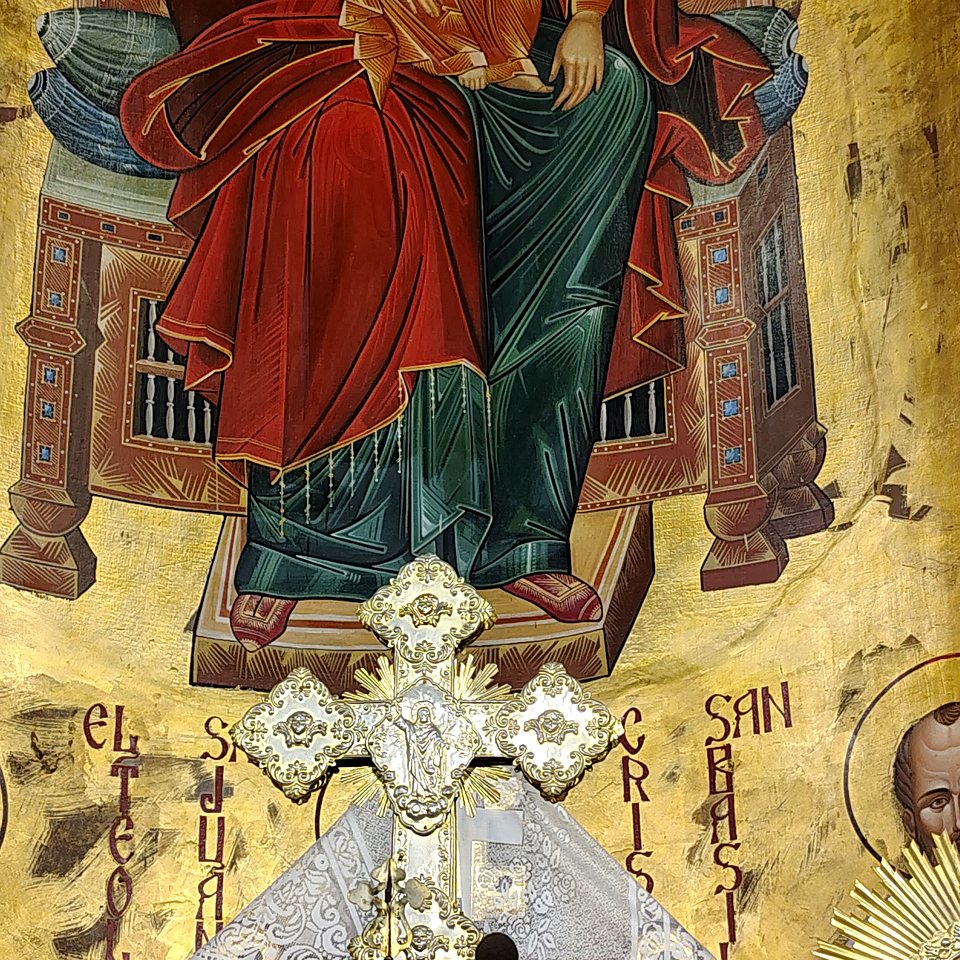 Altar con íconos