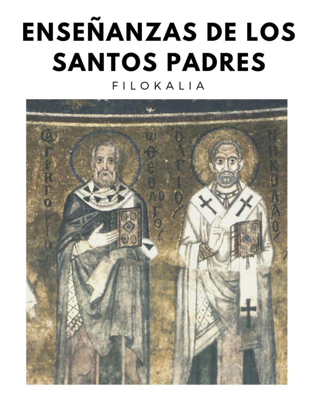Carátula de Enseñanzas de los Santos Padres o Filokalia