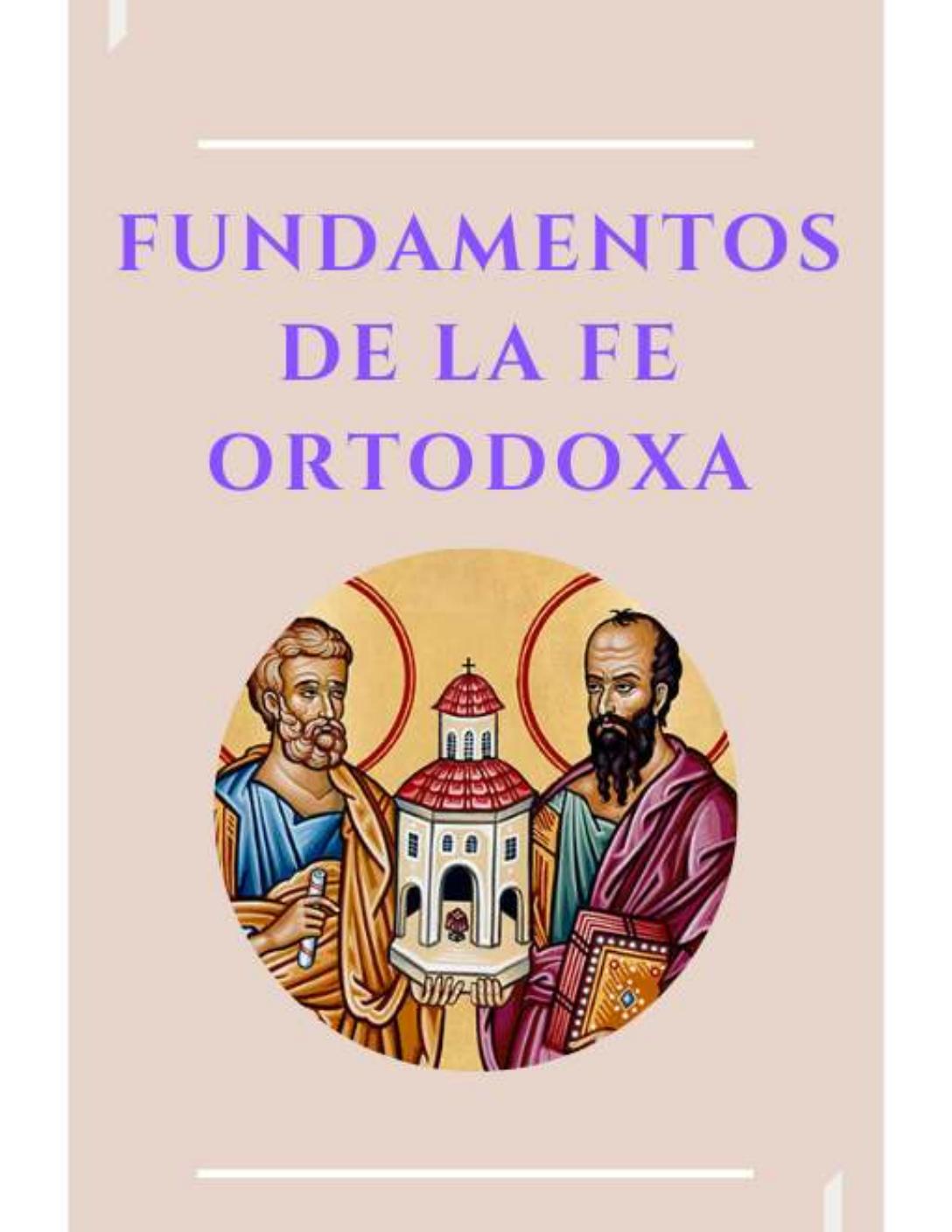 Carátula de Fundamentos de la Fe Ortodoxa