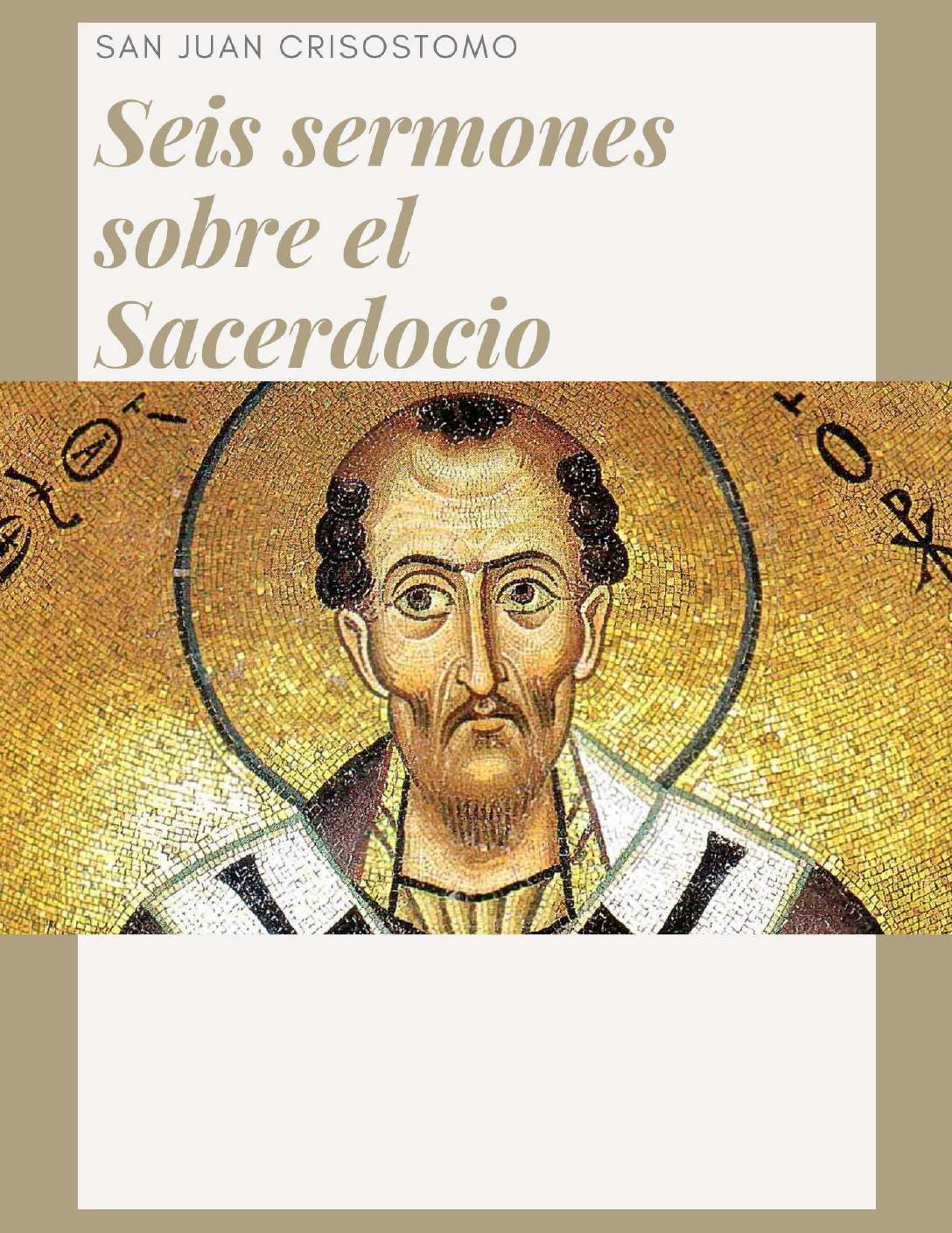 Carátula de Seis Sermones sobre el Sacerdocio