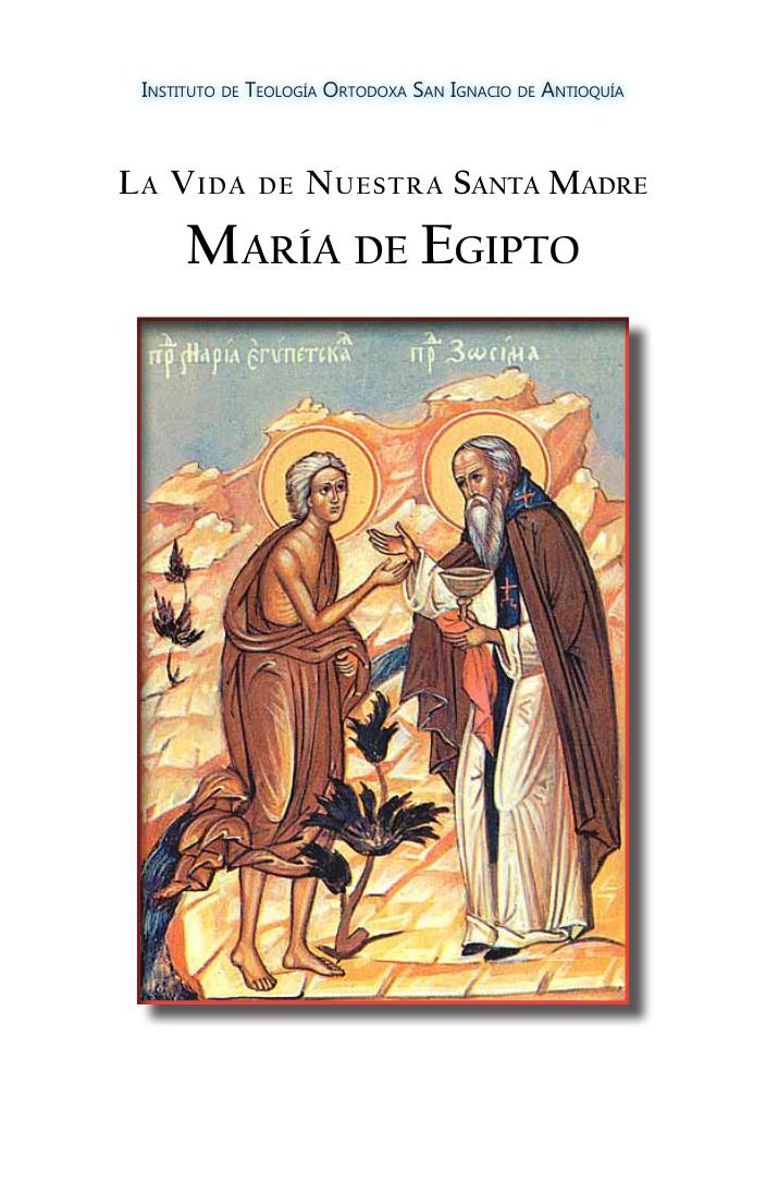 Carátula de Vida de Santa María de Egipto